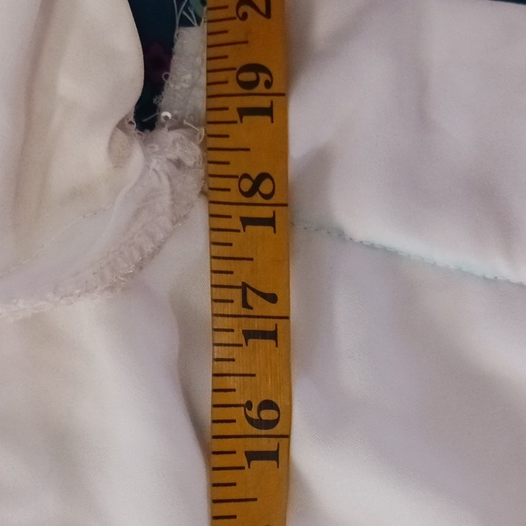 Beaded White Dress Zipper Sequins Puff Sleeve SEE MEASUREMENTS - Picture 15 of 15